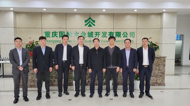 中国农业发展银行北京分行副行长杜晓力一行到访中国西部木材贸易港考察交流